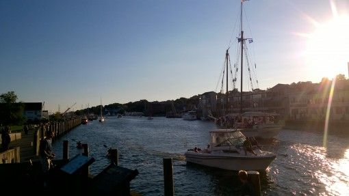 Boats coming into Mystic