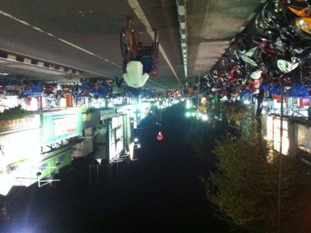 The main street in Yogyakarta, Indonesia