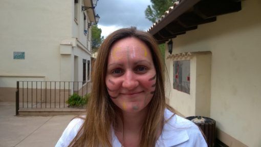 Amy working at English camps in Spain