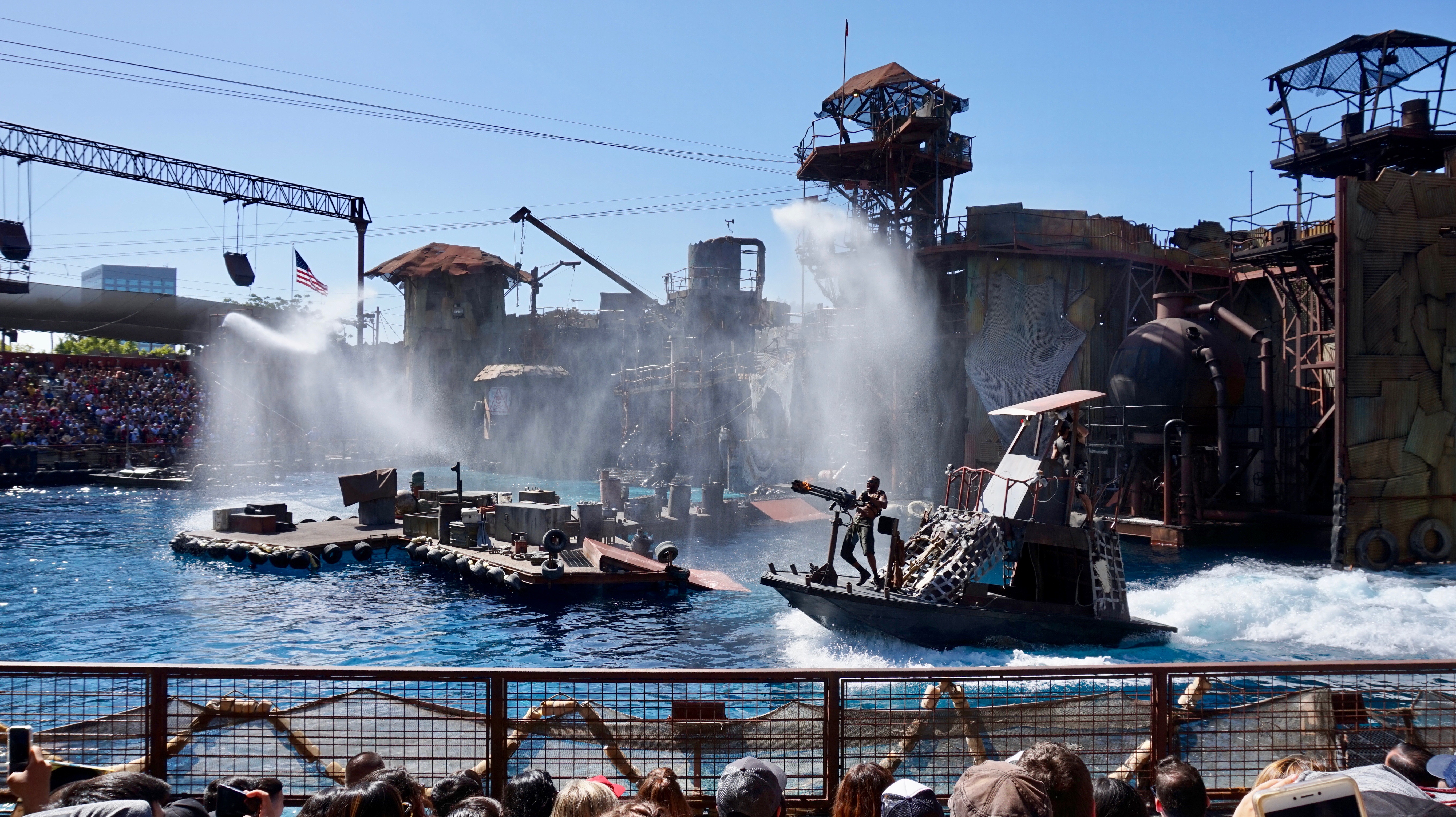 The Waterworld show at Universal Studios Hollywood Our Big Fat Travel